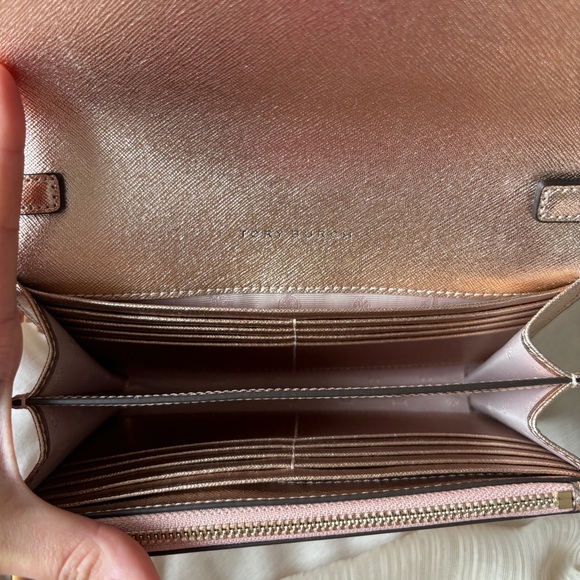 NEW Tory Burch Emerson Chain Wallet Crossbody Shoulder Bag - Rose Gold - Picture 10 of 12